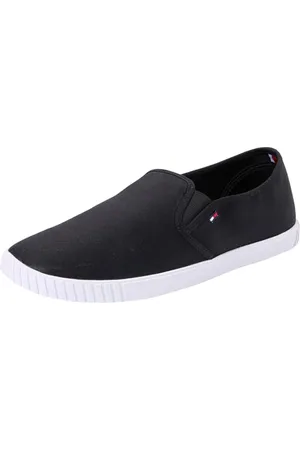 Tommy Hilfiger CANVAS SLIP-ON SNEAKER Cupsole Sneaker Damen, (Black), 38 EU
