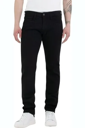 Replay Herren Jeans Anbass Slim-Fit, -2 (Schwarz), 33W / 30L
