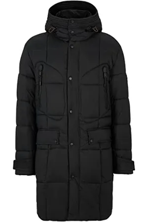 HUGO BOSS Herren Oktrika-D Wasserabweisender Parka mit Ellbogen-Patches 52