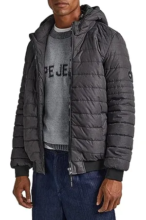 Pepe Jeans Herren Billy Puffer Jacket, Grey (Grey Marl), XXL