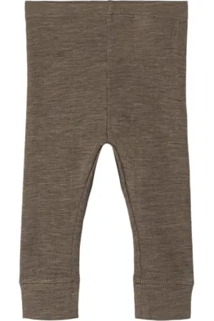 NAME IT Baby - Jungen Nbmwossa Wool/Silk Rib Longjohn Leggings, , 62 EU