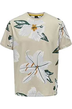 Only & Sons Herren Onsklop Reg Floral Tee Noos T Shirt, , S EU