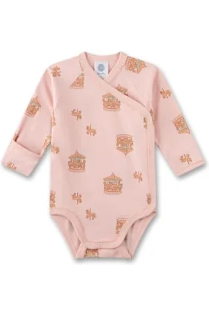 Sanetta Mädchen-Wickelbody | Nachhaltiger und süßer Wickelbody für Mädchen aus Bio-Baumwolle. Baby Wickelbody 056