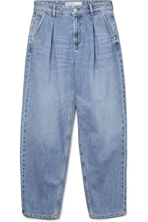 VERO MODA Female Straight-Fit VMETNA Hohe Taille Barrel Fit Jeans