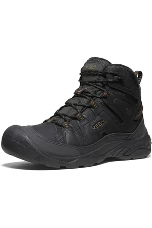 Keen Herren Circadia Mid Waterproof Wanderstiefel, Black/Curry, 43 EU