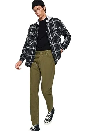 Trendyol Herren Gerade Entspannt Normale Taille Jeans