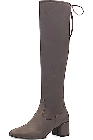 Marco Tozzi Damen Overknee Stiefel Elegant mit Blockabsatz, Braun , 37