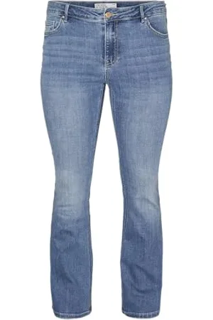 VERO MODA Damen Vmcflash Mr Flared Li347 Ga Cur Noos Jeans, , 52W / 32L EU