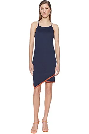 Trendyol Damen Women Knit Dress Bodycon Slim Fit Strickkleid, , Medium
