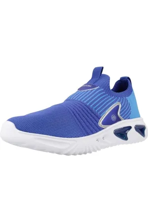 Geox J Assister Boy Sneaker, ROYAL/LT Blue, 29 EU
