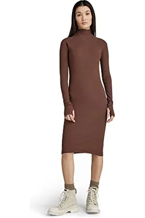 G-Star RAW Damen Rib Slim Kleid
