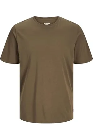 JACK & JONES Male T-Shirt Einfarbig Rundhals T-Shirt