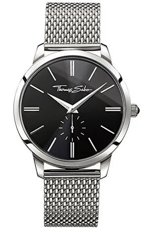 Thomas Sabo Unisex Armbanduhr schwarz Analog Quarz Edelstahl WA0152-201-203-42 mm