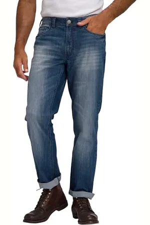 JP 1880 Herren große Größen Übergrößen Menswear L-8XL Jeans, Denim, 5-Pocket, Denim, Regular Fit, bis Gr. 72/36 54 811203902-54