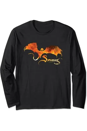Warner Bros. Hobbit Smaug on Fire Langarmshirt