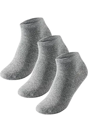 Schiesser Herren 3 Pack Herrensneaker, Silbergrau-mel, 39-42