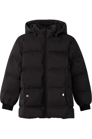 NAME IT Mädchen NKFMELLOW Puffer Jacket TB Pufferjacke, Black, 122