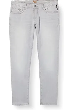 Camel Active Herren Hose slim fit Madison, hell Grau, 31W / 32L