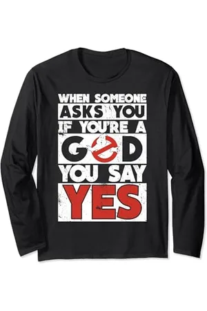 Ghostbusters Movie Quote Word Stack Langarmshirt