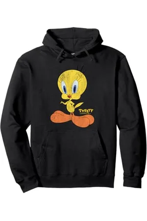 LOONEY TUNES Tweety Distressed Pullover Hoodie