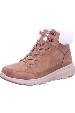 Skechers Damen Glacial Ultra Cozyly Mode-Stiefel, Kastanienbraun, 39.5 EU
