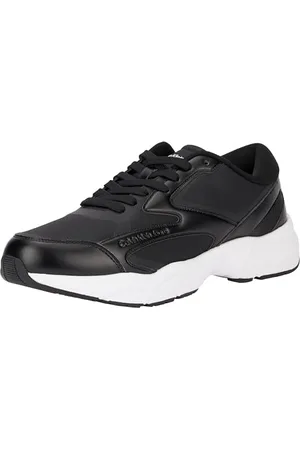 Calvin Klein Jeans Herren Retro Tennis Low Multilayer YM0YM01104 Turnschuhe, Schwarz (Black/Bright White), 42 EU