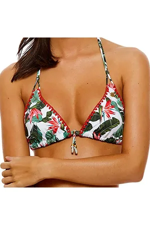 Banana Moon Damen NUCO Bikinioberteil, Grün (Kaki Paraiso/Pomparaiso Hha97), 34