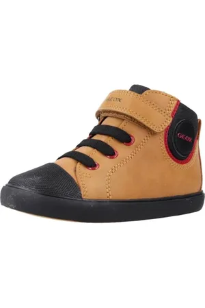 Geox Baby-Jungen B GISLI Boy B Sneaker, DK Yellow/Black, 20 EU