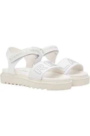 Replay Mädchen Sandalen Flach, Weiß (White Silver 081), 39