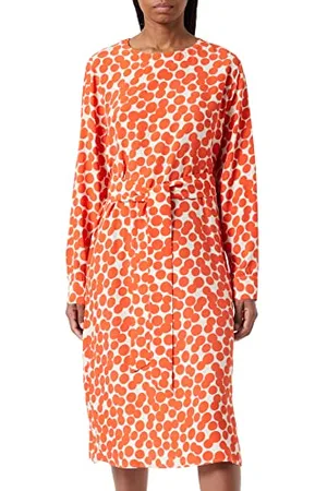 Seidensticker Damen 134102 Kleid, Orange, 36
