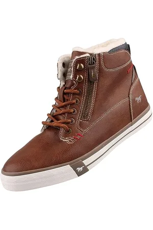 Mustang Herren High Top Sneaker gefüttert Braun, Schuhgröße:EUR 43