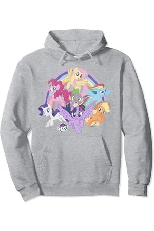My Little Pony : Friendship Is Magic Rainbow Pony Group Shot Pullover Hoodie