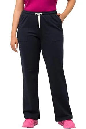 Ulla Popken Damen Jogginghose, Kängurutasche Freizeithose, , 36W x 32L