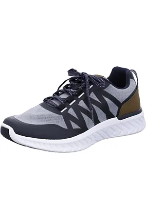 ARA Herren SAN Diego Sneaker, Steel-Blue,Blue/Cognac, 39 EU