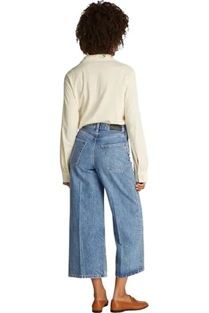 Tommy Hilfiger Damen Jeans Hose Wide Leg High Waist, Blau (Ali), 32W/28L