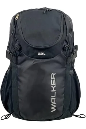Karen Walker 42191-080 - Sport Rucksack Move Black mit Hauptfach, Laptopfach und elastischen Seitentaschen, ergonomische und atmungsaktive Schulterriemen, wasserabweisend, ca. 22 l Volumen