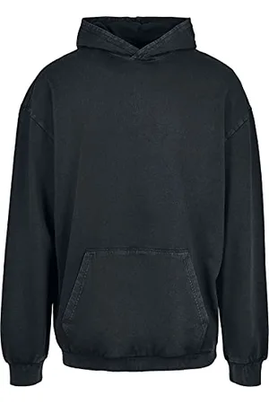 Urban classics Herren TB3949-Acid Washed Big Hoody Kapuzenpullover, Black, S
