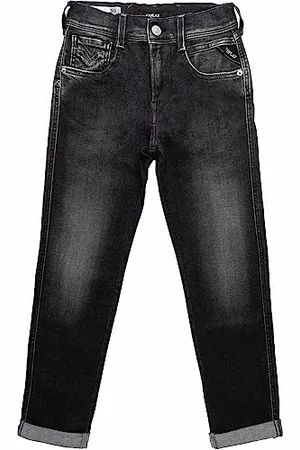 Replay Jungen Jeans Hose Brae, (Schwarz), 8 Jahre