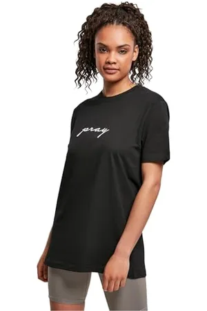 Mister Tee Damen Ladies Pray EMB Tee XS Black