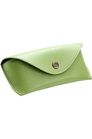 Alassio 2695 Brillen-Etui aus echtem Leder, Etui für Brillen und Sonnenbrillen, Lederetui mit Klappverschluss und einem Druckknopfverschluss aus Metall, Ledercase, groß, , ca. 16 x 7 x 4 cm