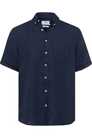 Brax Herren Style Dan U Linen Garment DYE Herrenhemd aus sommerlichem Leinen mit Button Down Kragen Hemd, , XXXL