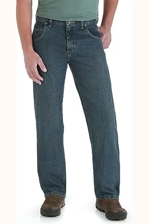 Wrangler Herren Rugged Wear Relaxed Straight Fit Jeans - Blau - 31W / 32L