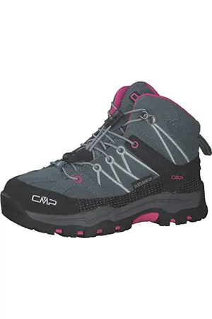 CMP Kids Rigel MID Shoes WP Trekking-Schuhe, Grün-Fluo-Lila (Mineral Green-Purple Fluo), 31 EU