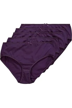Ulla Popken Damen große Größen Übergrößen Plus Size Slips, 5er-Pack, einfarbig, bis Gr. 66/68