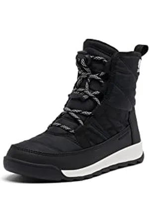 sorel KIDS WHITNEY II SHORT LACE WATERPROOF Winterstiefel für Unisex Kinder, (Black) - Youth, 32 EU