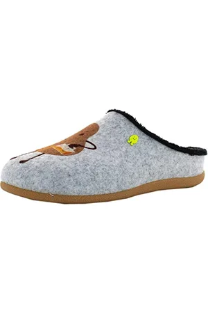 HOT POTATOES Bezau, Hausschuh Herren, Gris, 46 EU