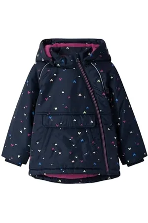 NAME IT Mädchen Nmfmicco Jacket Aop2 Steppjacke, , 98 EU