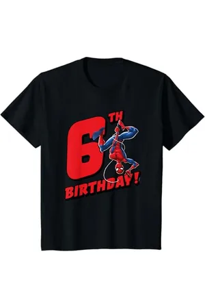 Marvel Kinder Spider-Man 6th Birthday T-Shirt