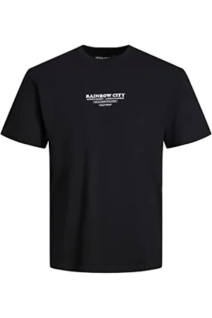 JACK & JONES PLUS Male JORBUSINESS Tee SS Crew Neck TG PLS T-Shirt, Black, 4XL