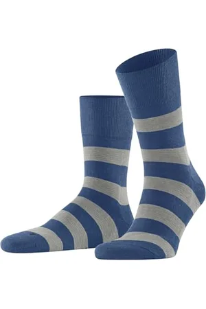 Falke Unisex Socken Run U SO Baumwolle gemustert 1 Paar, - Streifen, 37-38